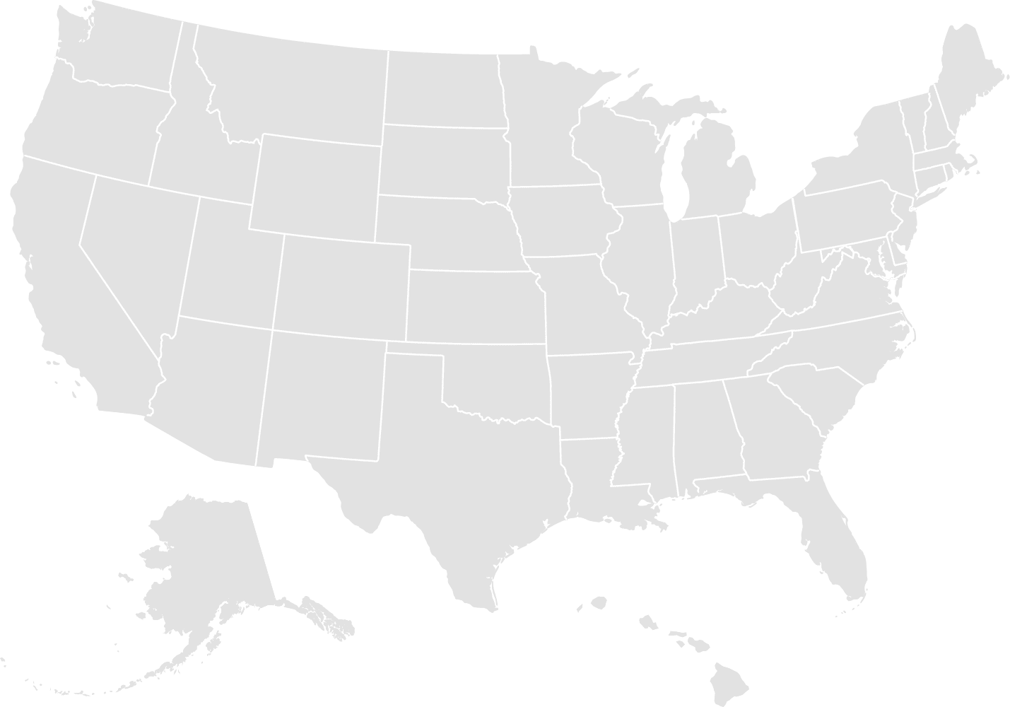 Map of the United States of America